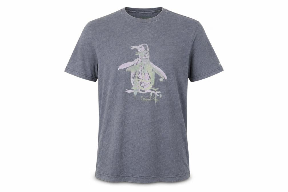 Original Penguin Men's Blue Graphic T-Shirt M