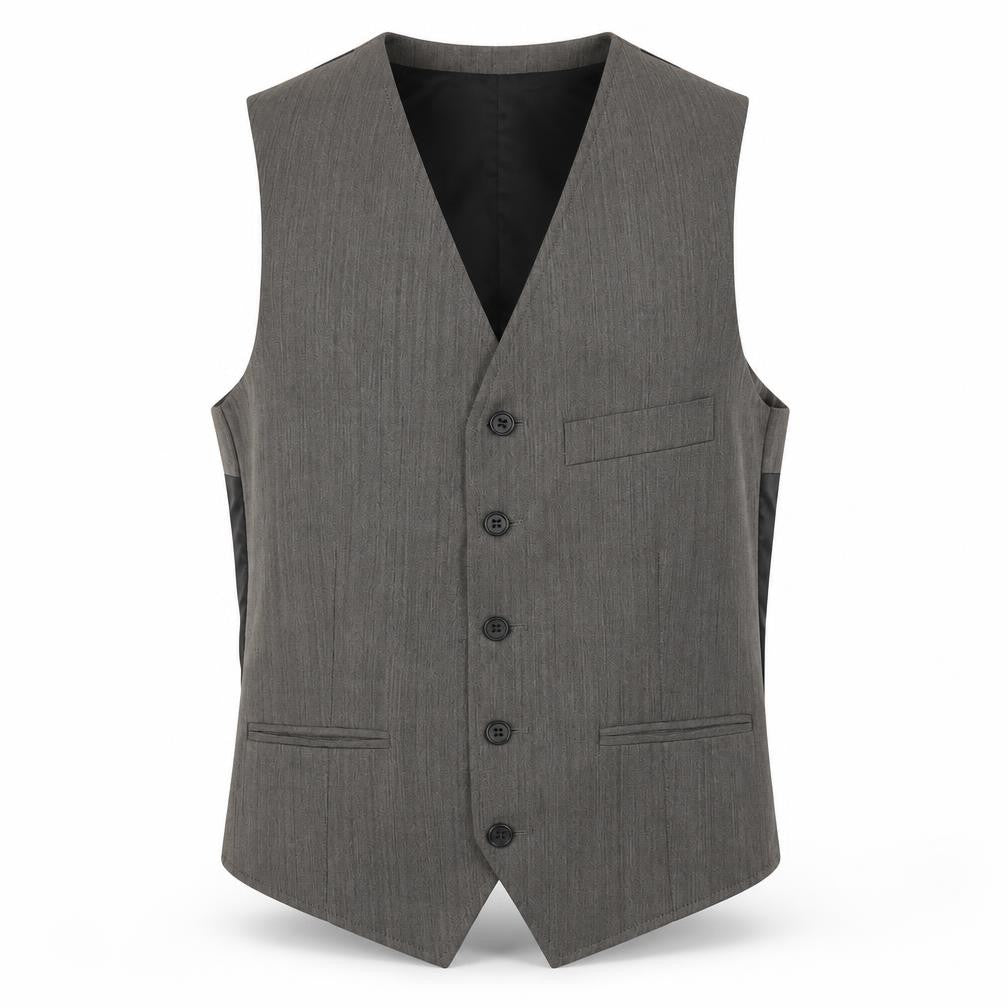 Topman Men's Grey Waistcoat 36 Herringbone Formal