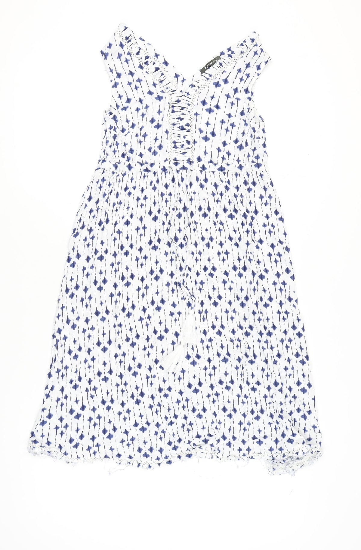 Bonmarché Women's White A-Line Dress Size 10
