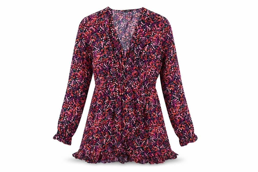 Pour Moi Women's Multicoloured Floral Dress Size 12