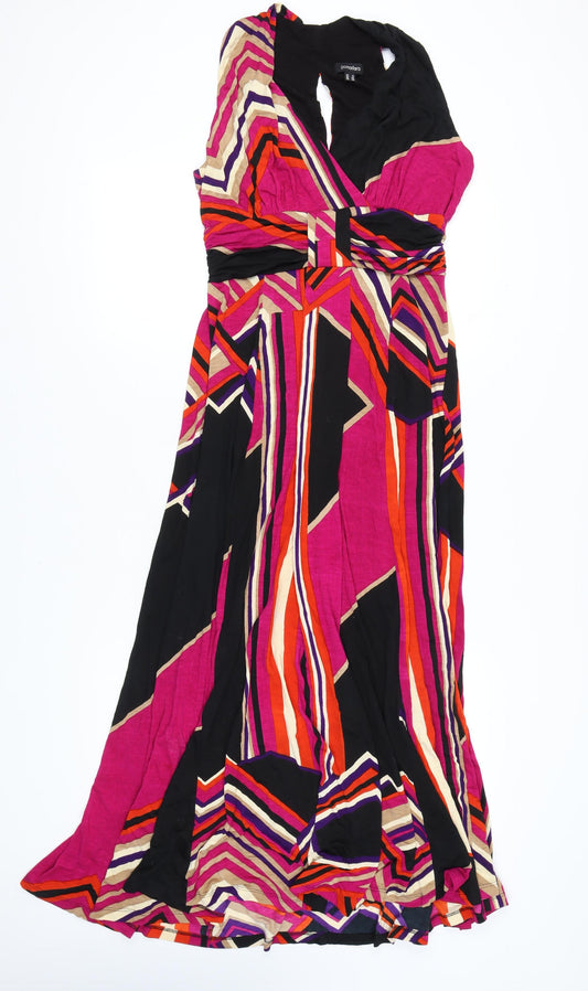 Pomodoro Women's Multicoloured Dress UK 12