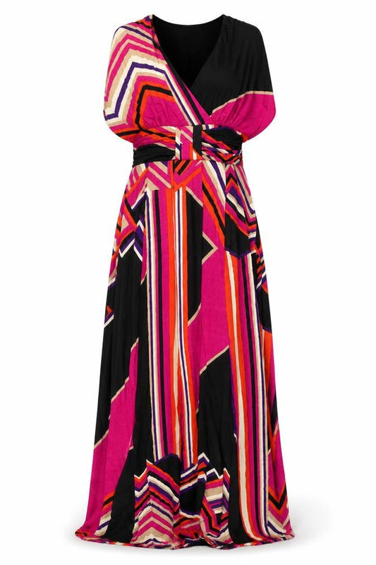 Pomodoro Women's Multicoloured Dress UK 12