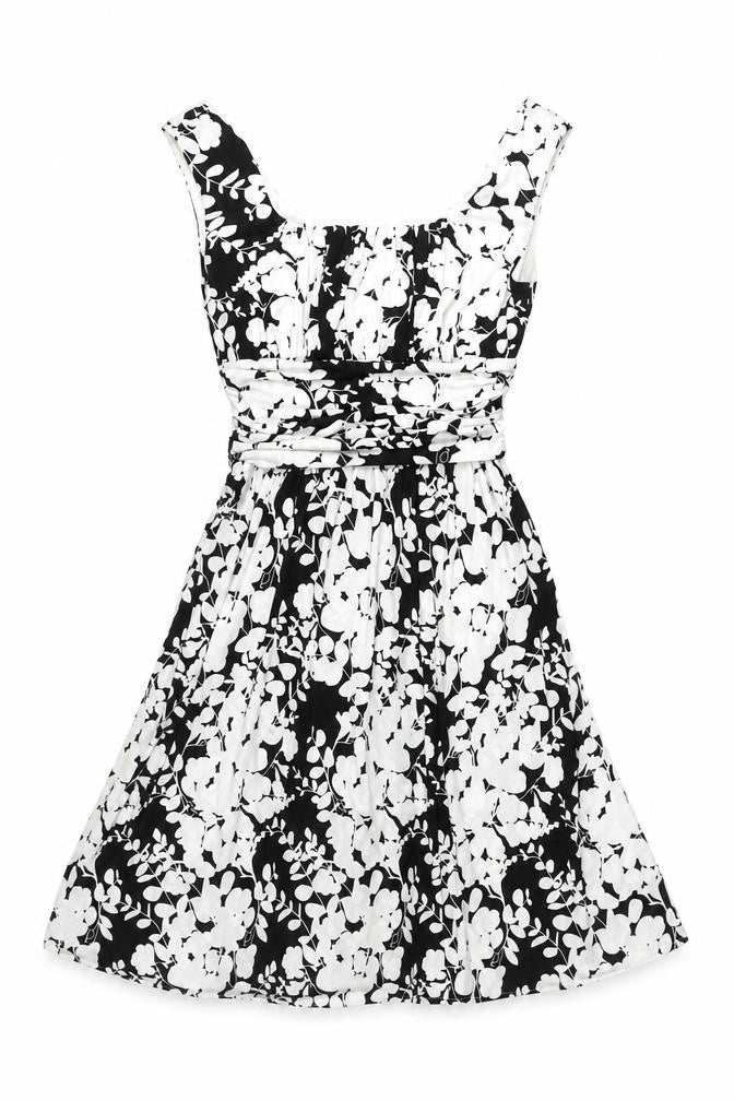 Maggy London Women’s Black & White Floral Dress
