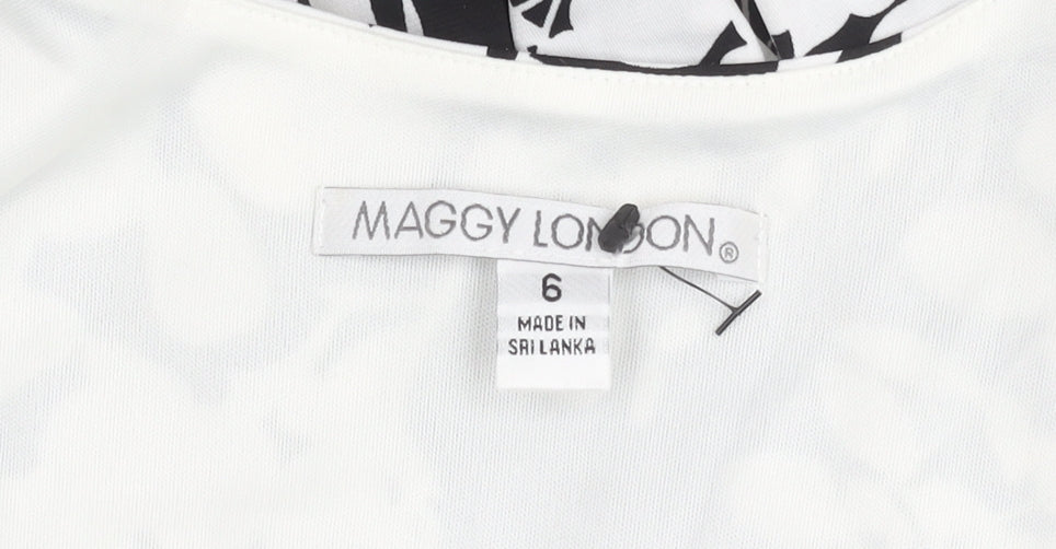 Maggy London Women’s Black & White Floral Dress