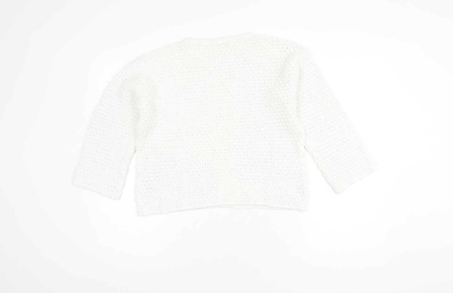 Marks and Spencer Women's White Knit Jumper, Size M