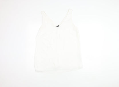 Wallis Women’s White V-Neck Tank Top Size 12