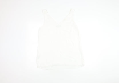Wallis Women’s White V-Neck Tank Top Size 12