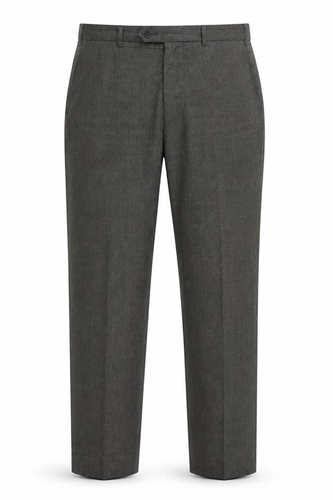Marks & Spencer Grey Men's Trousers, Regular Fit, Size 36
