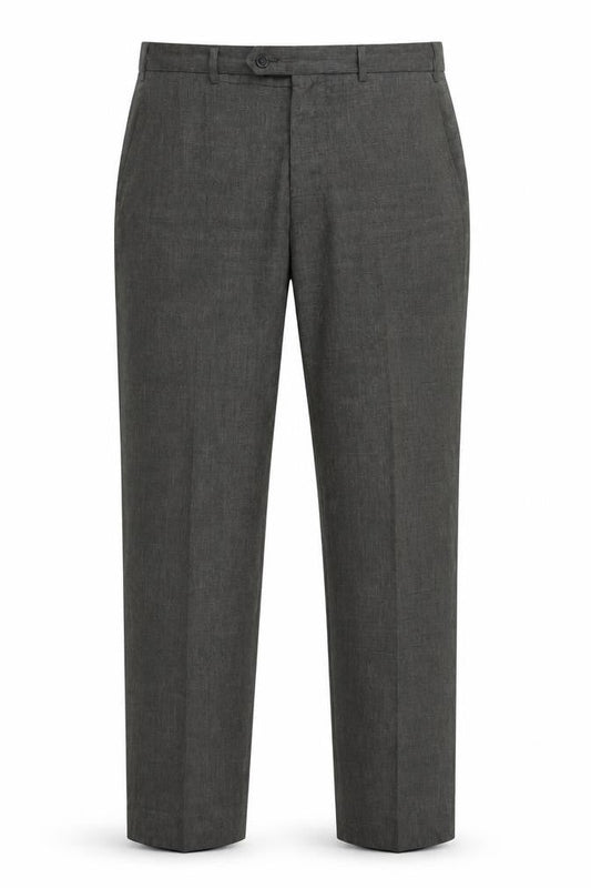 Marks & Spencer Grey Men's Trousers, Regular Fit, Size 36