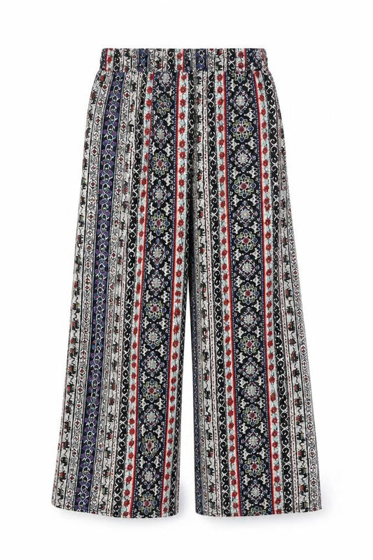 Brave Soul Women's Multicoloured Wide-Leg Trousers - M