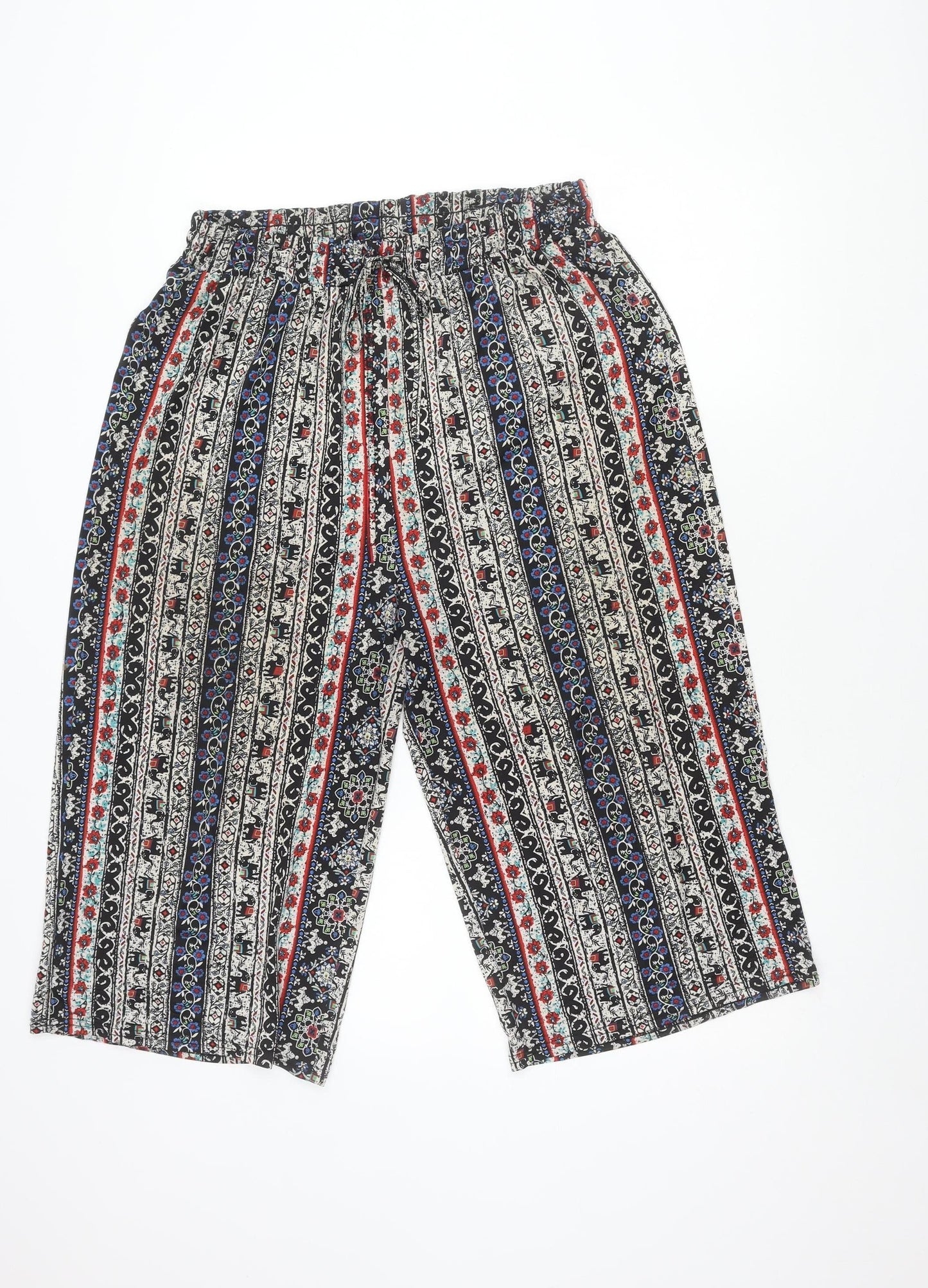 Brave Soul Women's Multicoloured Wide-Leg Trousers - M