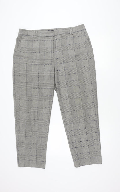 Marks & Spencer Womens Checked Trousers Size 16