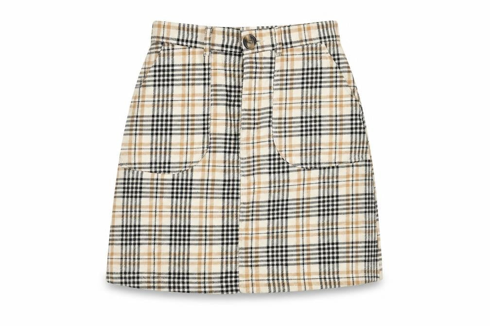 Monki Women's Multicoloured A-Line Cotton Skirt Size 4