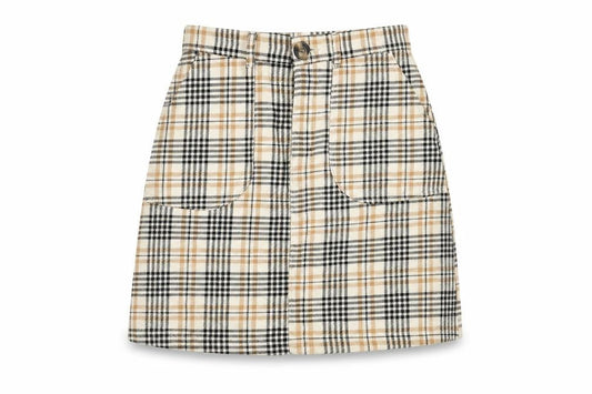 Monki Women's Multicoloured A-Line Cotton Skirt Size 4