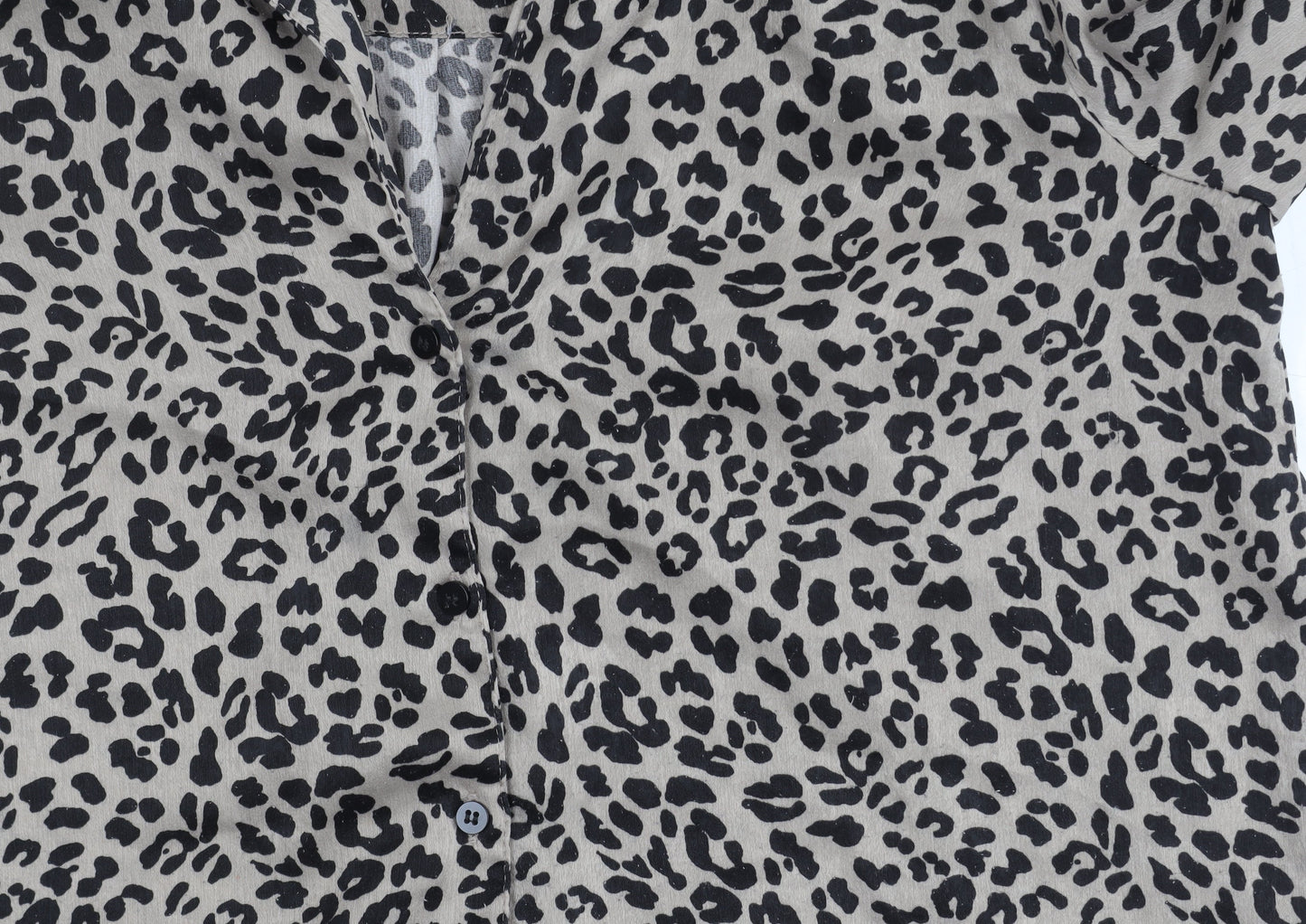 MNG Women's Multicoloured Animal Print Button-Up Shirt