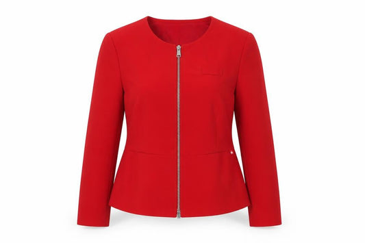 Dimensions Women's Red Suit Jacket Size 10