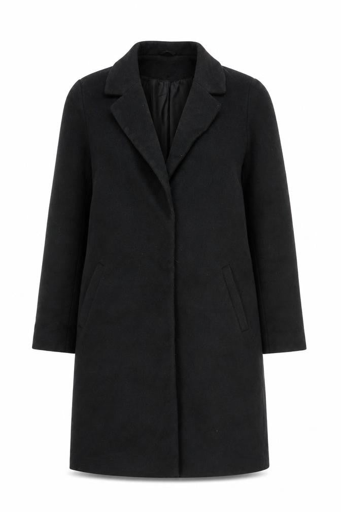 New Look Women's Black Coat Size 6