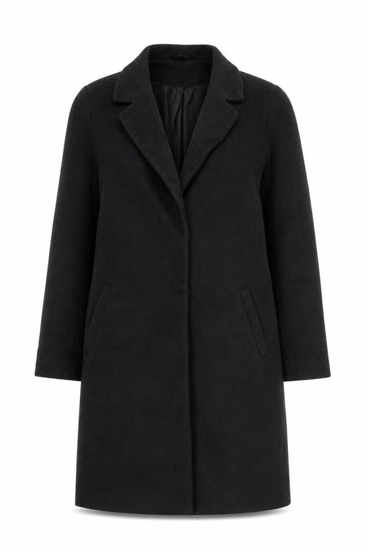 New Look Women's Black Coat Size 6