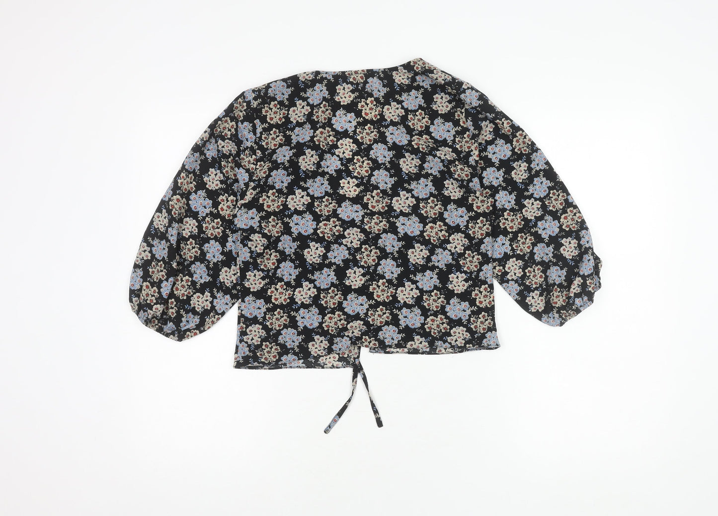 Urban Outfitters Women's Black Floral Blouse