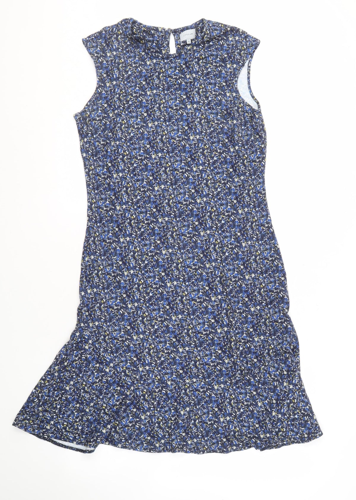 Jigsaw Women's Blue Floral Shift Dress M