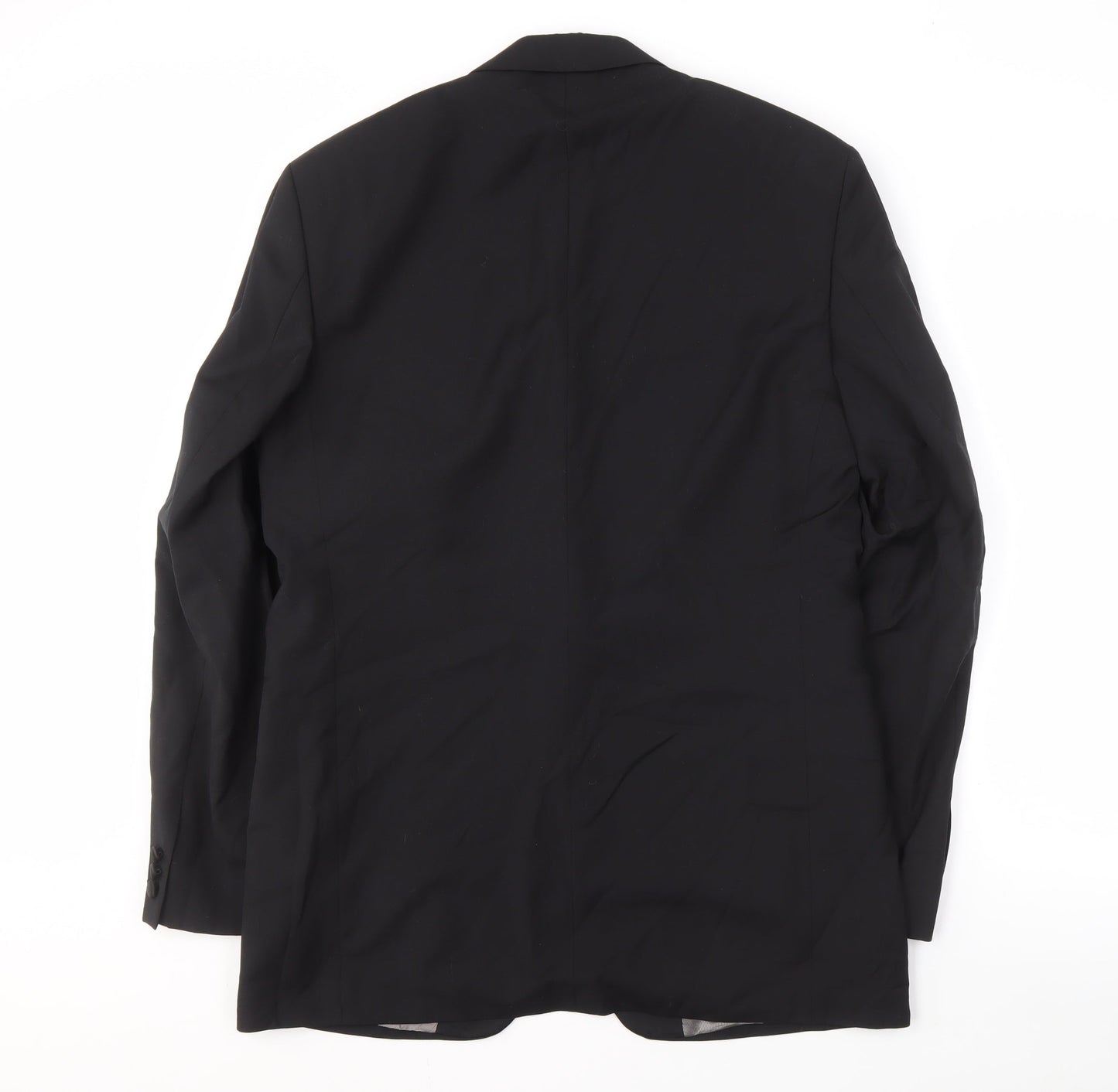 Marks and Spencer Men's Black Wool Suit Jacket 40L