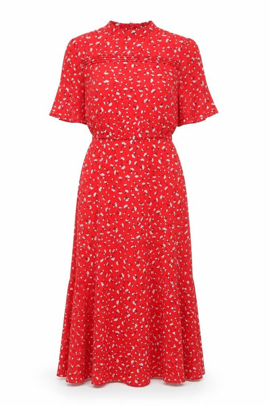 Oasis Women’s Red Floral Dress Size 6