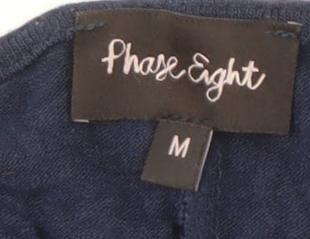 Phase Eight Women's Blue Blouse, M, Long Sleeve, Relaxed Fit