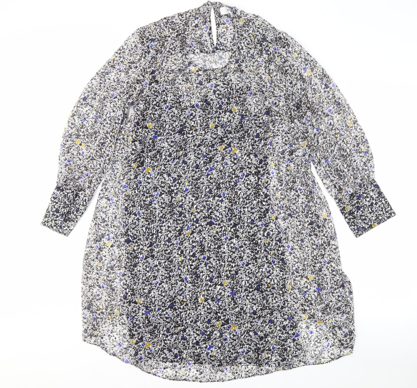 Reiss Women's Multicoloured Floral Shift Dress - Size 4