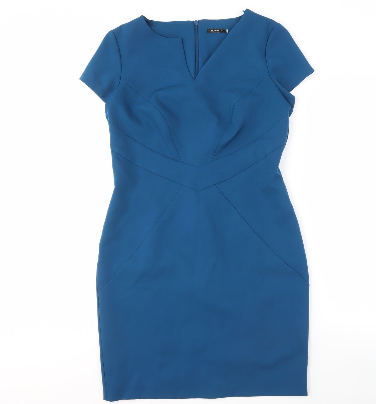Roman Originals Women's Blue Sheath Dress, Size 12