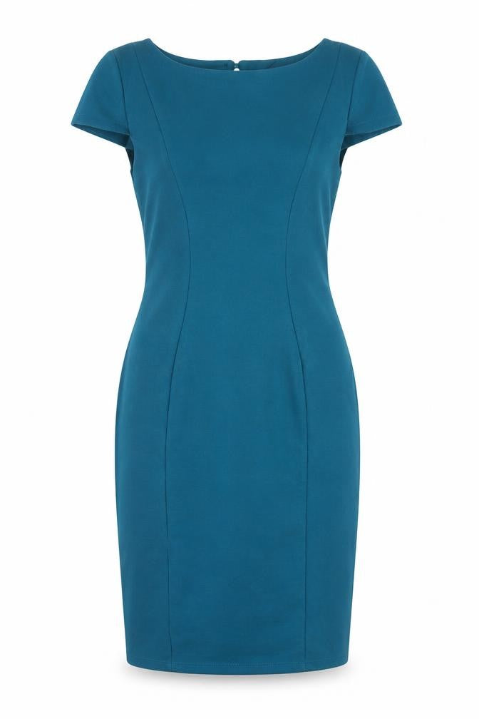 Jane Norman Women's Blue Sheath Dress, Size 10