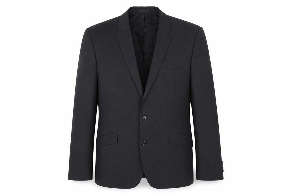 Kenneth Cole Men's Black Blazer 44R Formal Wool Jacket