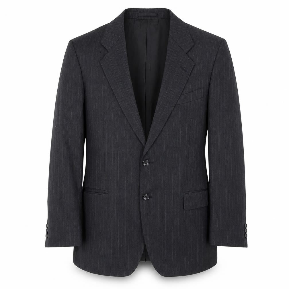 St Michael Men's Grey Striped Blazer, Size M, Business