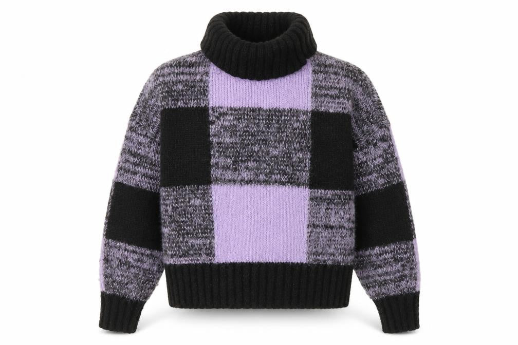 Vero Moda Women's Multicoloured XS Check Pullover Jumper