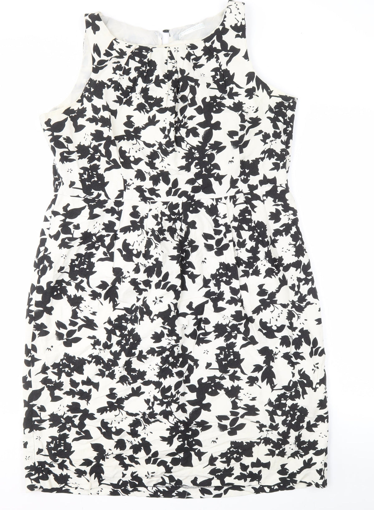 Amaranté Women's Black & White Floral Sheath Dress Size 8