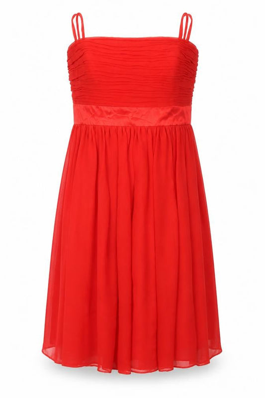 Coast Red Silk Strapless Dress Women Size 12