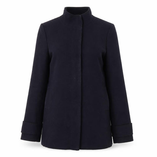 Laura Ashley Women's Black Overcoat, Size 10, Mid-Length