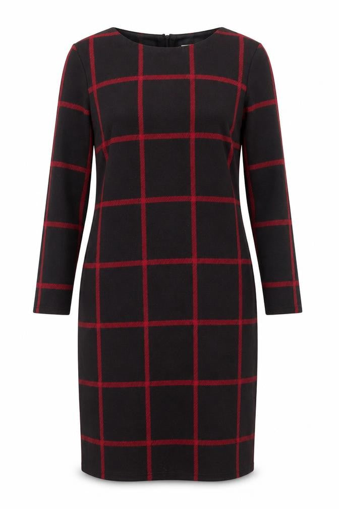 Phase Eight Women’s Black Check Sheath Dress Size 12