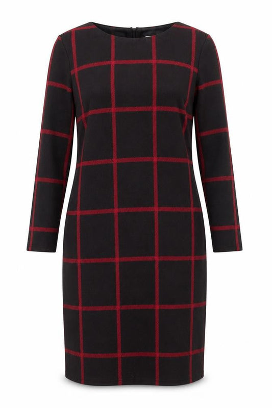 Phase Eight Women’s Black Check Sheath Dress Size 12