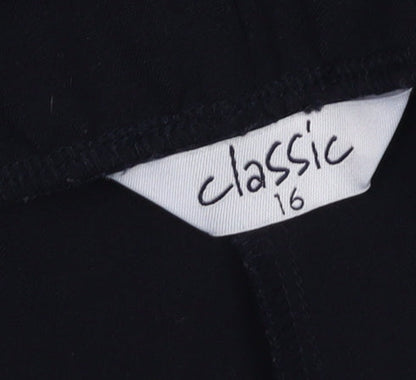 Classics Women's Black Classic Trousers Size 16