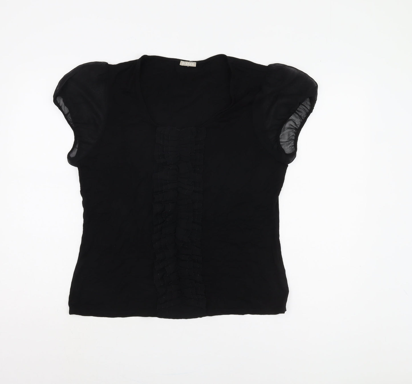 Planet Women's Black Cap Sleeve Top - Size L