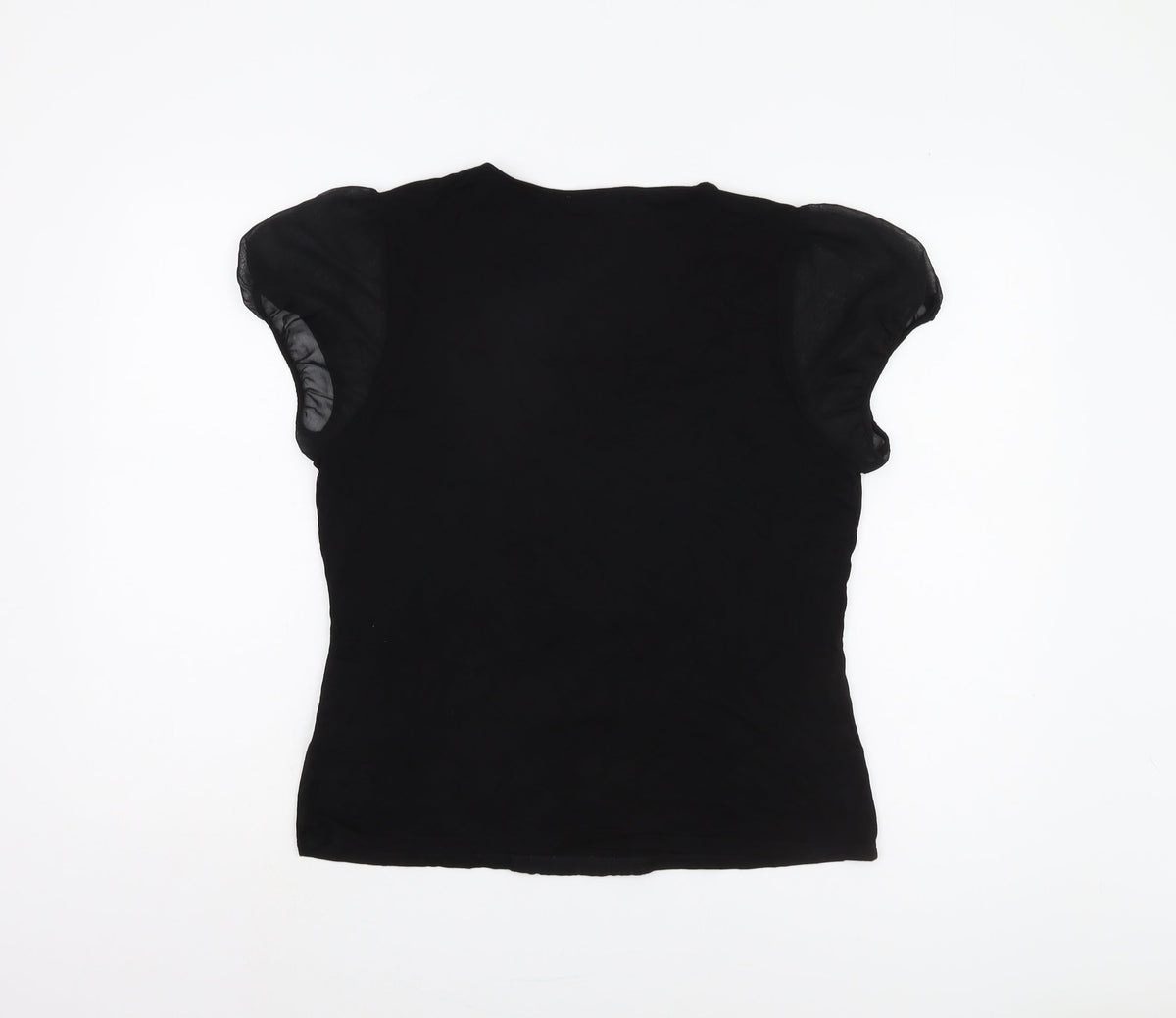 Planet Women's Black Cap Sleeve Top - Size L