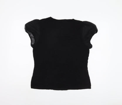 Planet Women's Black Cap Sleeve Top - Size L