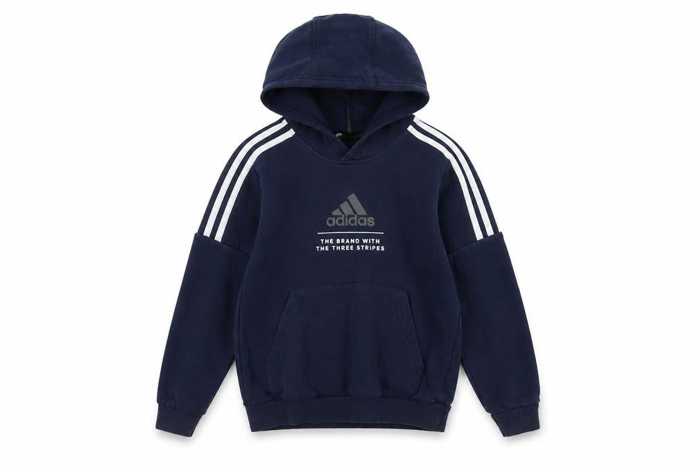 Adidas Boys Blue Pullover Hoodie 9-10 Years
