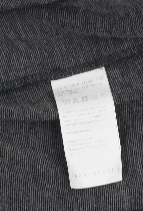 Warehouse Women's Grey Blazer, Size 12, Casual Workwear