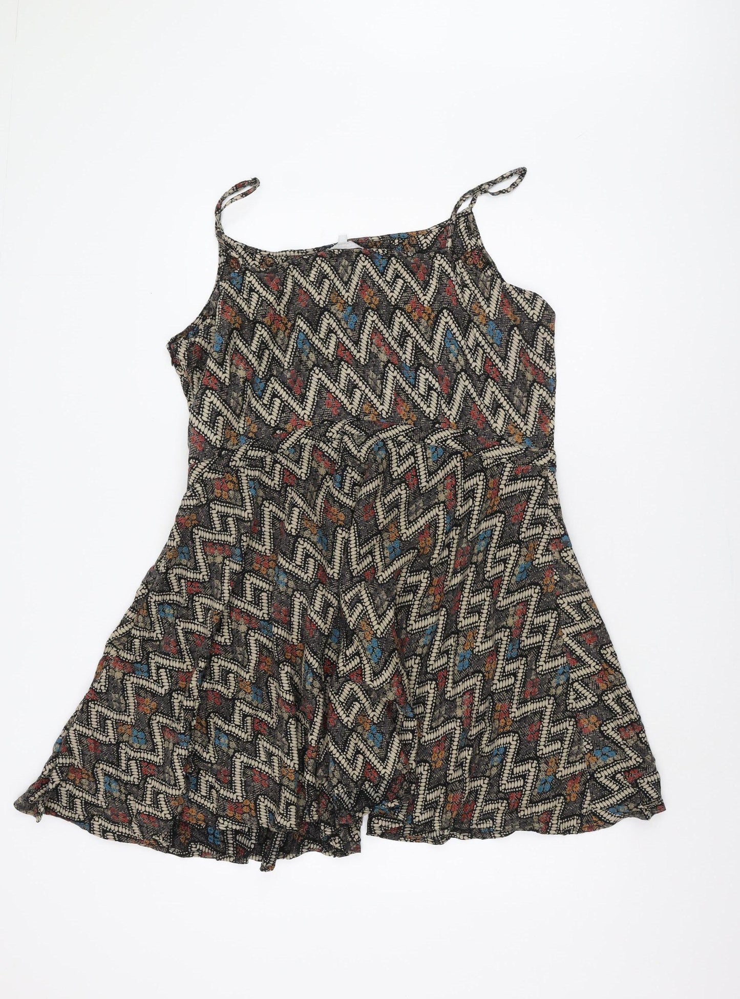 Red Herring Women's Multicoloured Chevron Dress, Size 2