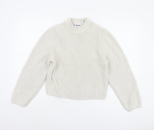 Weekday Women's White XS Pullover Jumper