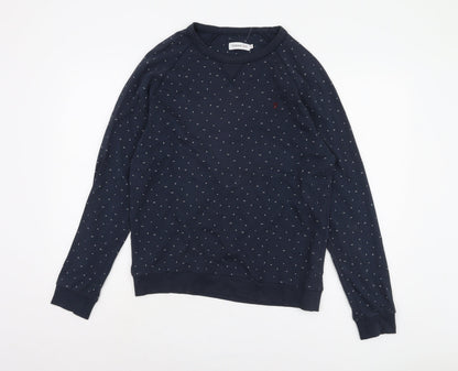 Farah Womens Blue M Pullover Sweatshirt, Casual Cotton