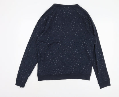 Farah Womens Blue M Pullover Sweatshirt, Casual Cotton