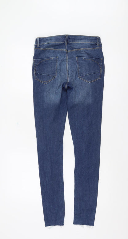 Back view of Dorothy Perkins Women’s Blue Skinny Jeans, size UK 10