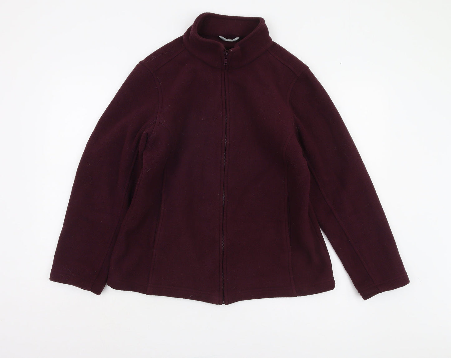 Marks & Spencer Women's Purple Fleece Jacket Size 12